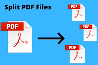 do split PDF files I am good at this work