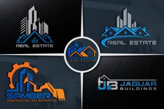 do real estate home building property and construction logo