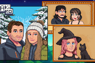 do stardew valley couple portraits