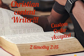 write christian articles, blogs, bible studies and more