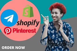 telegram marketing promotion pinterest shopify marketing
