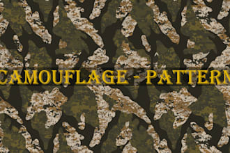 create a seamless camouflage pattern