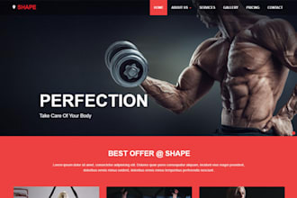 design a new fashioned fitness website