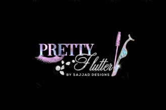 design astonishing eyelash, eyebrow and lash extensions logo for your business