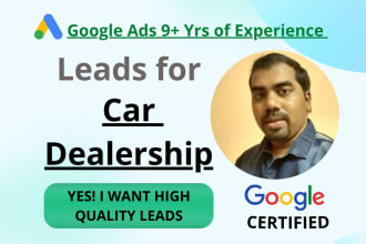 generate leads for car dealership using google ads