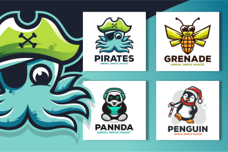 make awesome design cartoon and simple mascot logo
