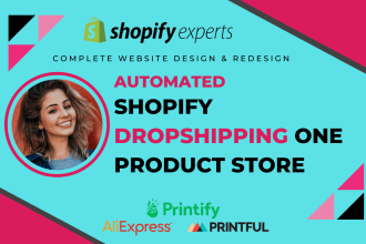 make an eye catching shopify dropshipping store or website
