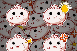 create custom cute sticker twitch emotes or sub badges