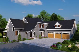 creat 3d model exterior rendering walkthrough