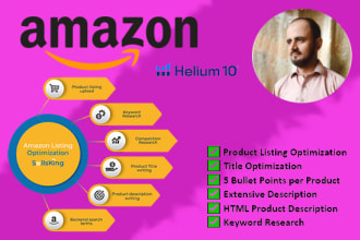 do amazon SEO and product descriptions that rush products