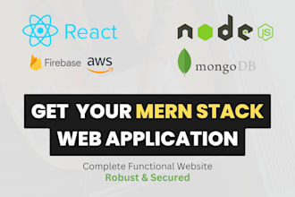 develop mern stack website, web app, and be your mern stack developer