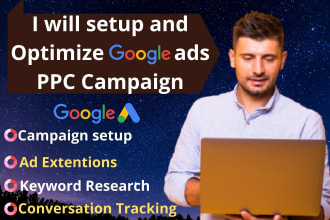 setup and manage perfect google ads adwords PPC campaign