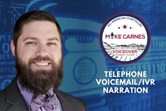 be your american male voice over for telephony or IVR