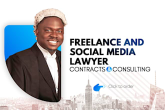 be your social media and freelance lawyer for contracts and agreements