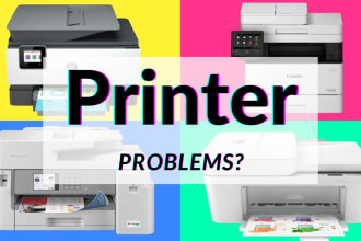 install fix printer problem xerox hp brother epson ricoh canon thermal laser ink