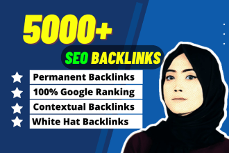 5000 high quality contextual dofollow seo backlinks for your website ranking