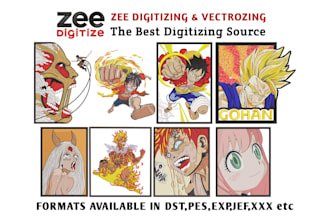 embroidery digitizing your logo dst pes emb in 1 hour