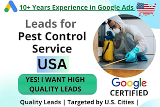 generate leads for pest control services using google ads