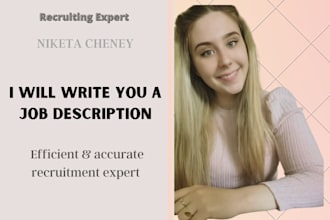 write you a captivating job description and advert for any position