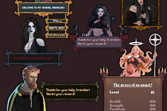drawing conceptual pixel art pieces for you