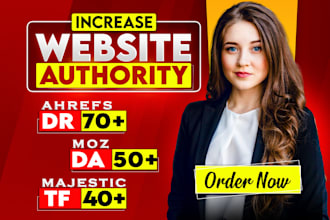 increase domain rating ahrefs dr domain authority moz da pa majestic tf cf fast