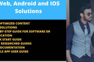 write a detailed guide for android and iphone problems
