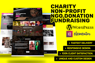 build charity website nonprofit 501c3 donation website