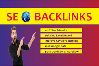 do high quality SEO backlinks high da  link building