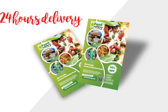 design restaurants ,poster and corporate business flyer