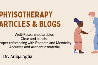 write evidence based physiotherapy articles