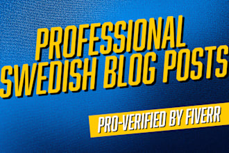 write a swedish SEO blog post