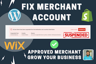 fix merchant center suspension issue, misrepresentation, and policy violation