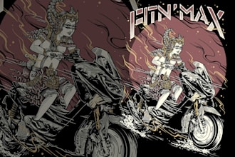 this is one of the motorcycle drawing styles