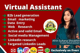 be virtual assistant in data entry and web research