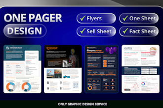 design capabilities one pager sheet, sell sheet, fact sheet