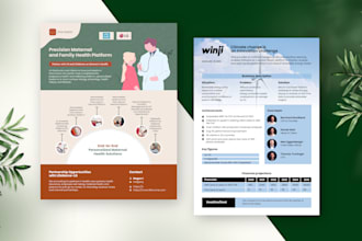 design sell sheet one pager investment teaser