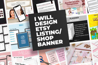 create etsy shop banner or amazon store front banner