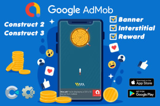 help you with admob ads to your construct game