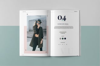 design a slick fashion lookbook or brochure