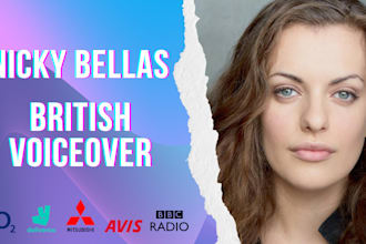 record a professional british female voiceover