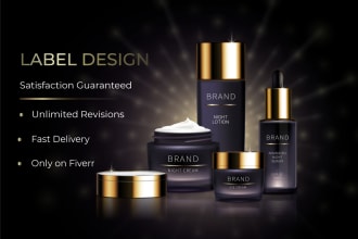 do label design, packaging, 3d mockup, and box design