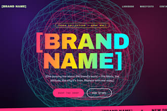 design and develop a custom animated website with 3d effects