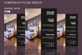 create unique corporate flyer in 6 hours