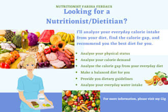 be your online nutritionist and diet consultant