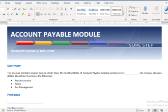 design your microsoft dynamics nav training manual