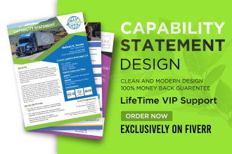 design an effective capability statement within 6hours