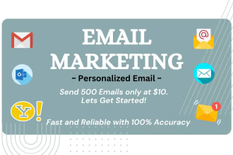 do email marketing through sending emails manually