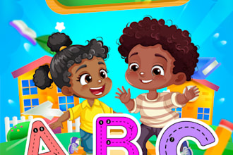 illustrate and design children book illustration 50 percent off on first order