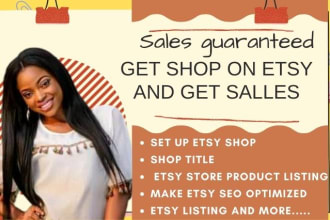 setup slick etsy shop fully customized and do etsy product listing with seo