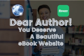 design beautiful ebook website, ebook landing page, publisher website, wordpress